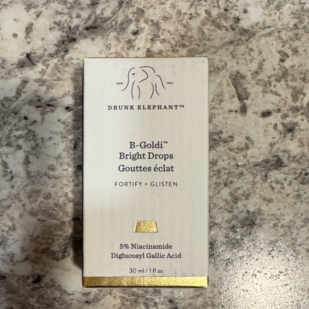 Drunk Elephant B-Goldi Bright Drops with Gold Accents